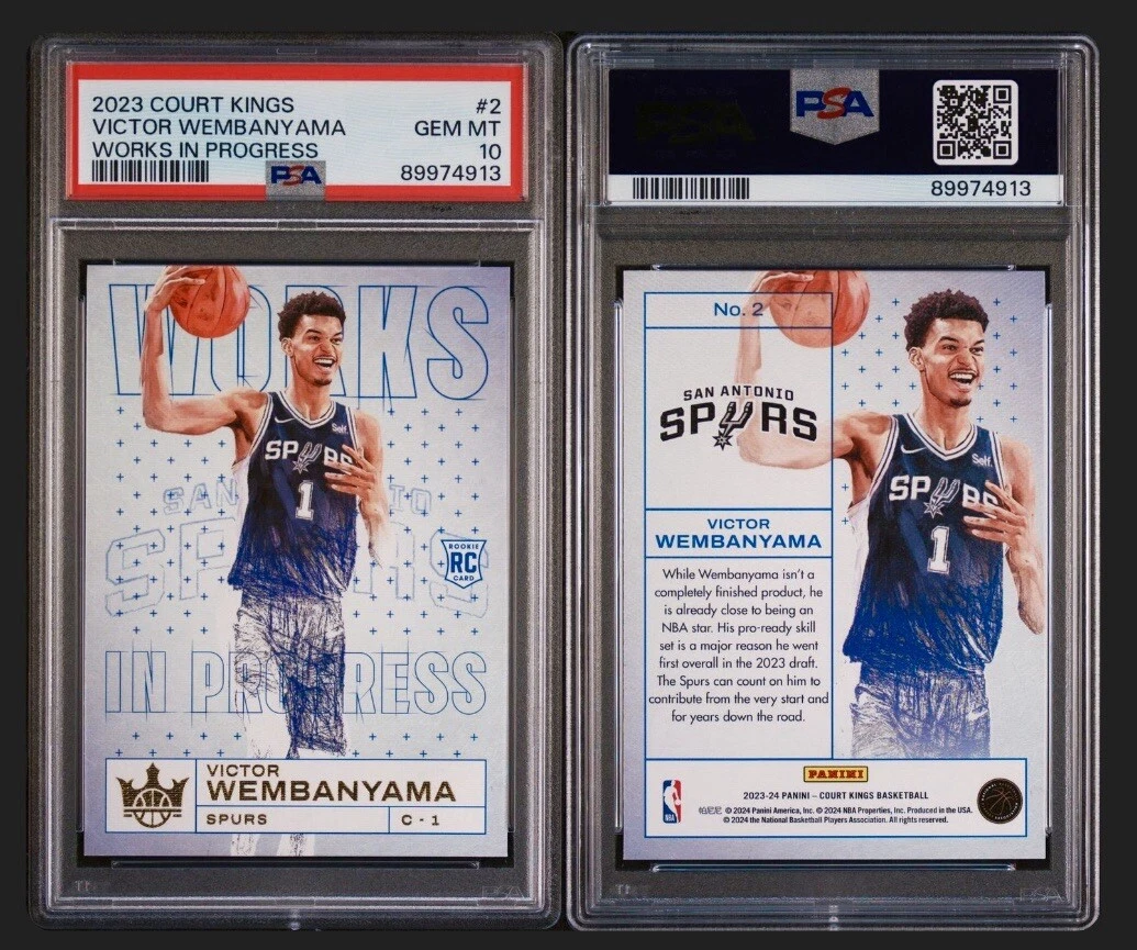?PSA 10?Victor Wembanyama 2023-24 Court Kings Rookie Works in 