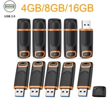 5/10 Pack 4GB,8GB,16GB USB 2.0 Flash Drive Memory Stick Thumb Drive Zip Drives