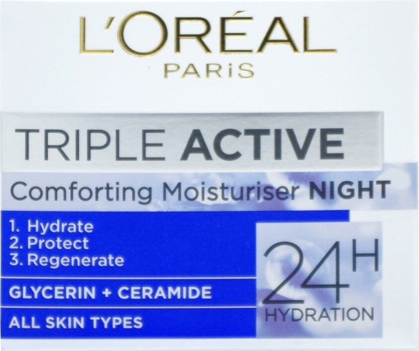 L'Oreal Triple Active Comforting Night Moisturiser 24h Hydration 50ml