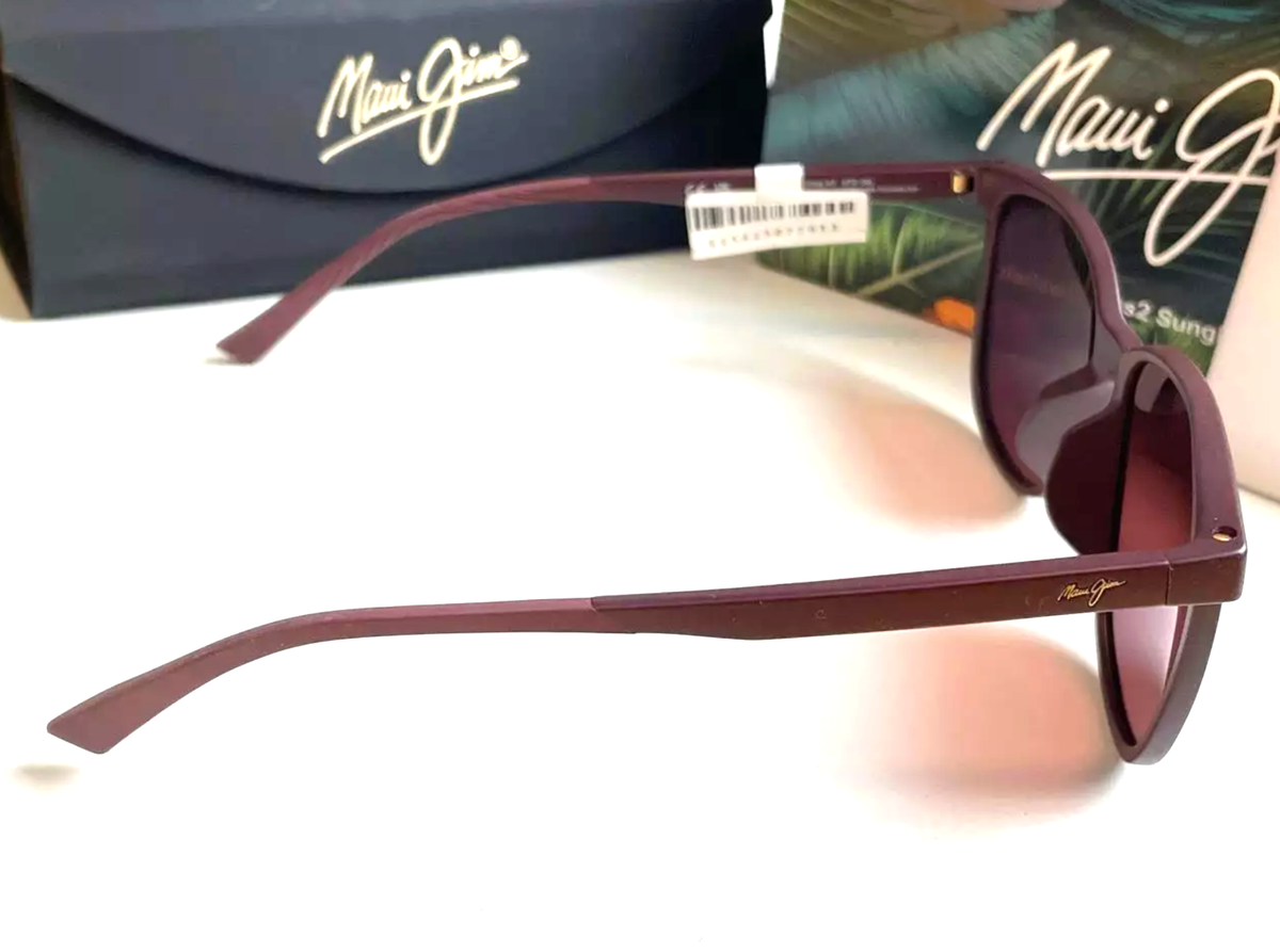 New MAUI JIM Sunglasses 'ILIKEA AF R650-04 Burgundy Frames Rose