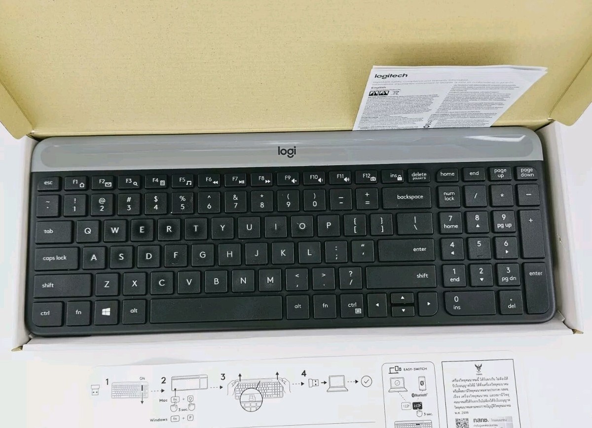 Logitech YR0075 Wireless Ultra Slim QWERTY Standard Keyboard