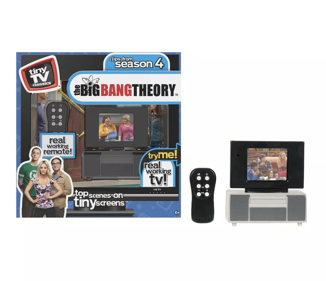 Big Bang Theory Tiny TV Classics Real Working TV And Remote Arcade