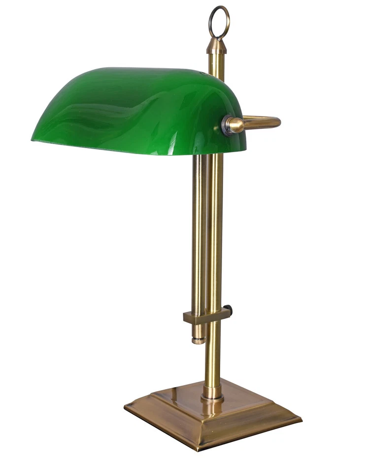 Bankers Lamp Schreibtischlampe Antik Bankerlampe Büro Tischleuchte Tischlampe - Bild 2 von 4