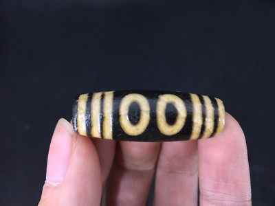 Magic Power Old Agate *5 Eyed* dZi Bead pendant Q2