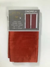 Golden Original Rust Cindrela Faux Silk Window Panel 55x84 NEW!
