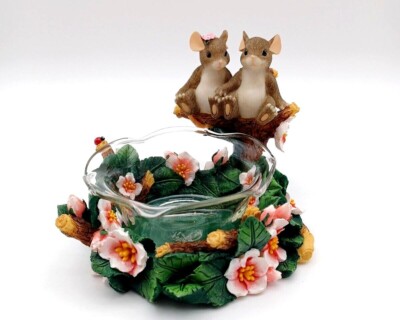 NIB Fitz and Floyd Charming Tails ''LOVE EXPRESSIONS CANDY DISH'' 93/210
