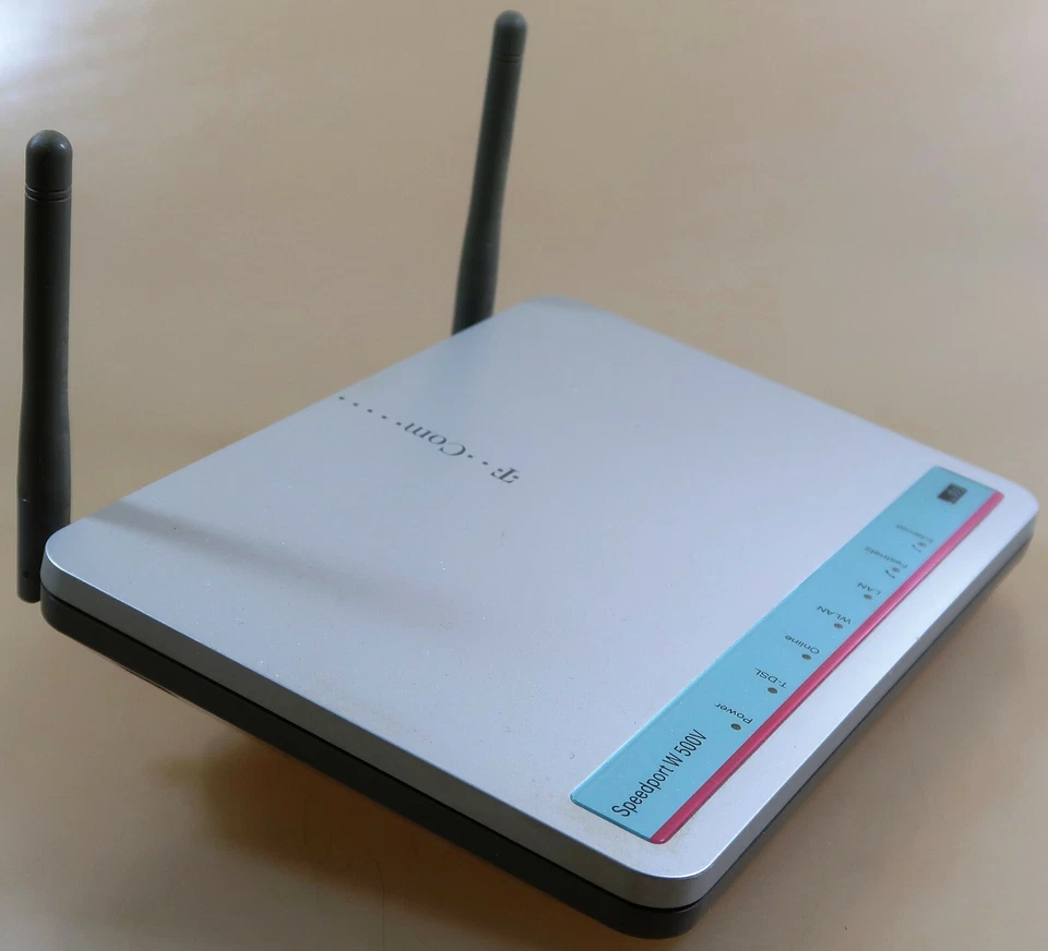 T-Com Speedport W500V WLAN-Router 100 Mbit/s ADSL ADSL2 Telekom +2x DSL-Splitter - Bild 4 von 4