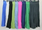 New Summer Ladies Italian Cotton A Line Panel Insert Floaty Design Maxi Skirt