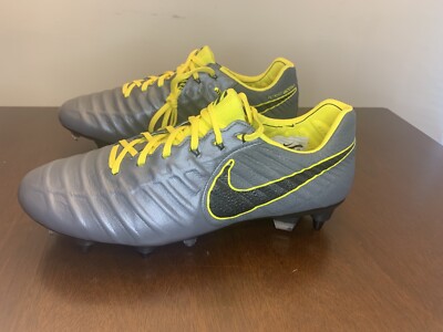 Size 8 - Nike Tiempo Legend 7 Elite SG Pro AC Grey Opti Yellow for