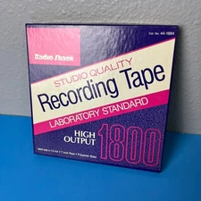 Radio Shack Realistic Studio Quality Reel to Reel Tape - 1800 ft - 7in Reel