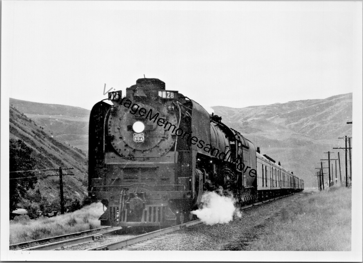 Vintage Union Pacific Railroad UP 804 Steam Locomotive T2-278 | eBay