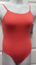 Ladies LGE Asymmetrical strappyback leotard azalea Gilda Marx Cotton Spandex