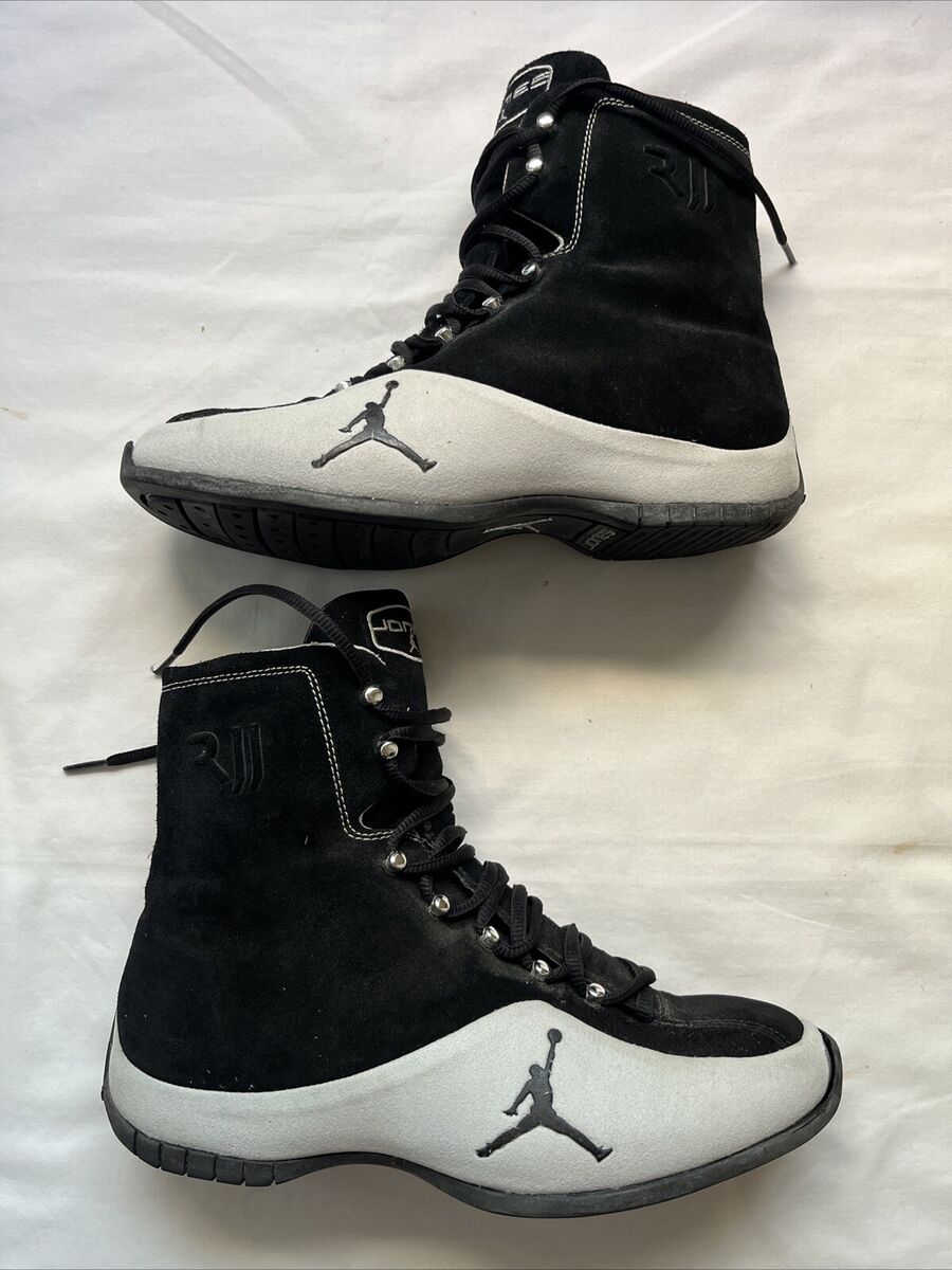 ROY JONES JR NIKE RJJ JORDAN JUMP MAN SHOES BLK SIZE 9 RARE ROY JONES JR NIKE RJJ JORDAN JUMP MAN SHOES BLK SIZE 9 RARE