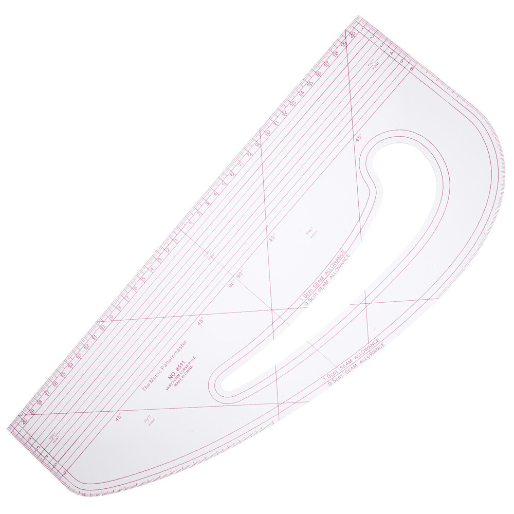 French Curve Ruler for Pattern Making Fabric Grading Sewing Women's