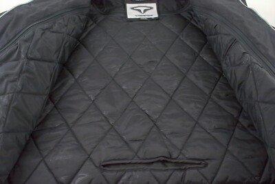 TEKNIC Men's Sz 52 Black Nylon Hydro-Guard Motorcycle Jacket w