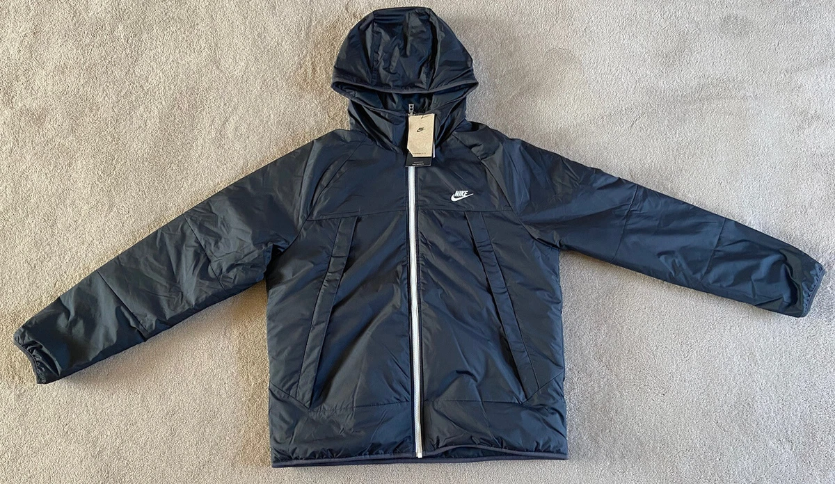 Nike Legacy Therma Fit Reversible Zip Up Coat Jacket Black DH2783 010 RRP 140