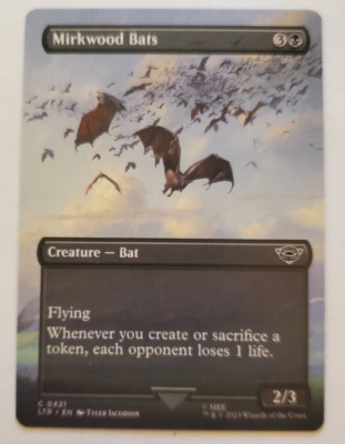 1x Mirkwood Bats Borderless Lord of the Rings MTG Magic the Gathering NM