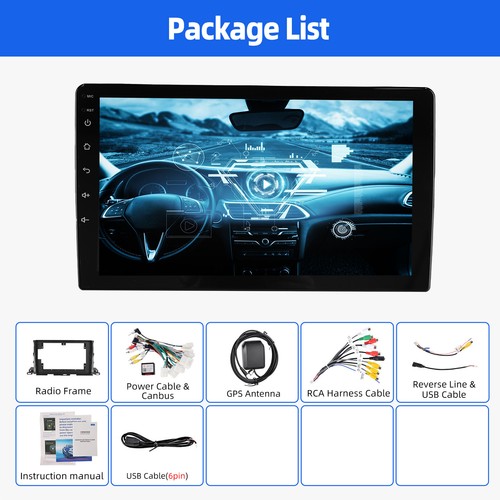 4+64GB For Toyota Highlander 2014-2019 Car Stereo Android 14 Carplay GPS Navi BT - Picture 13 of 13