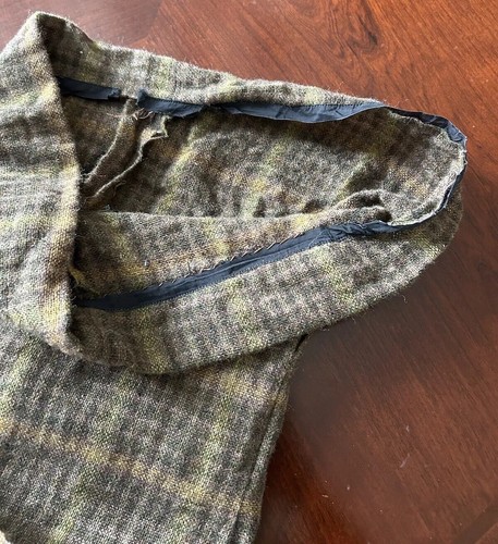 Vintage 50s 60s 70s Tweed Wool Skirt Sz Small Youth Plaid Schoolgirl Catholic - Picture 5 of 7