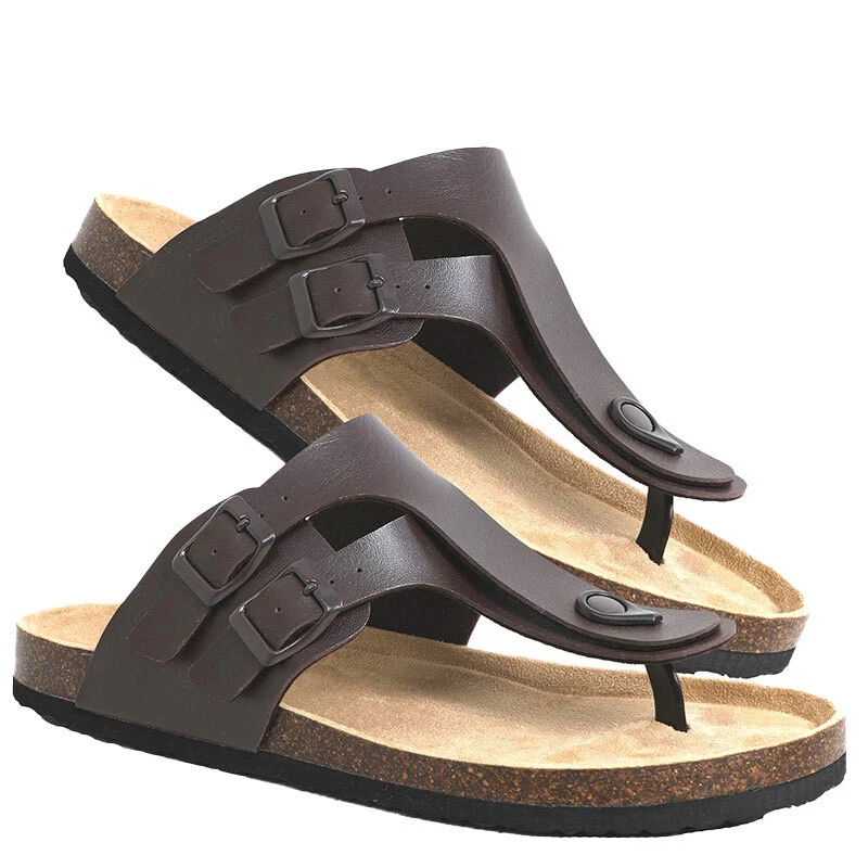 Sole cork shop flip flops mens