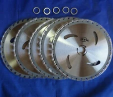 (5 Pack) 9" 36 Teeth Carbide Tip Brush Cutter, Trimmer, Weed Eater Blade 