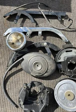 Light Brake Air Chrome Rear Upper Belt Guard Cover Harley 00-05 FXST 00-06 FLST