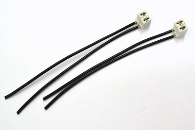 Wire Pigtail Female Ceramic C H16 64219 Fog Light Two Harness Bulb Socket Plug E - Foto 2