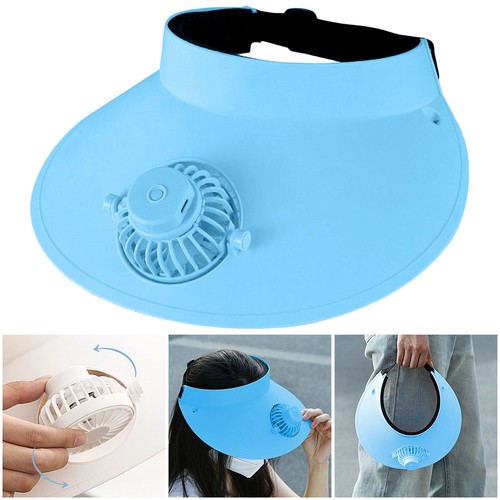 Summer Sun Hats with Fan Empty Top Cap Beach Hat for Sun Protection and Outdoor - Picture 17 of 21