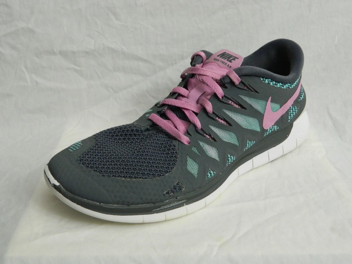 Nike Free 5.0 Womens Running Shoes Size 9 Training Dark Gray