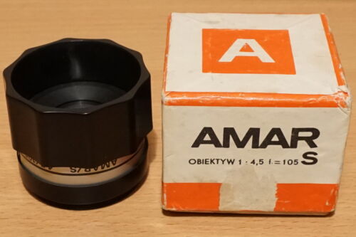 Objectif Amar/S 4,5/105 M42 (# 111423) fabriqué en Pologne - Photo 1/12