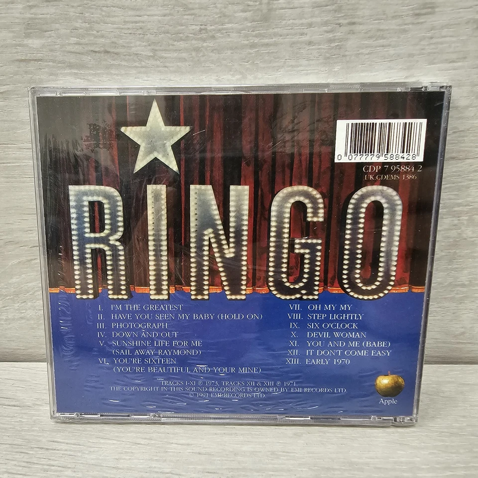 Ringo Starr Ringo CD Album 1991 Original Version New Sealed Collector's Piece! Foto 2 de 3