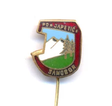 CLIMBING MOUNTAINEERING CROATIA  PD JAPETIC SAMOBOR  enamelled pin badge KASUN