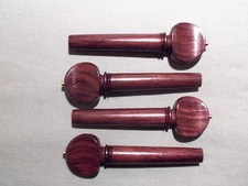  Viola High Quality Rosewood - French - Pegs with a Gold Pin Fits 15 inch violas