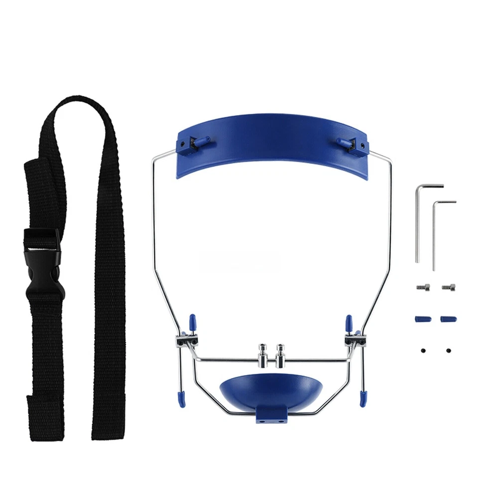 Dental Orthodontic Headgear Reverse-Pull Protraction Adjustable Blue Facemask - Image 2 of 4