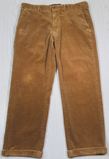 Vintage Polo Ralph Lauren Preston Corduroy Pants Mens 34x27 Brown Cotton Preppy