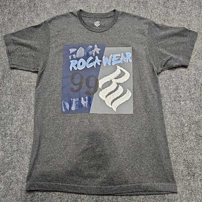 Rocawear 99 T-Shirt Men Large Dark Gray Heather Roca Square Logo