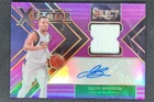 2019-20 Panini Select Jalen Brunson X-Factor Jersey Auto Purple Prizm /99