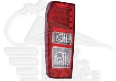 Feu arrière-gauche rouge LED pour Isuzu D-Max 2012-2017