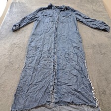Velvet Heart Los Angeles Blue Denim Shirt Dress Womens Size Small Button Front