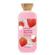Bodycology 2-in-1 Body Wash  Bubble Bath, Strawberry Cheesecake, 16 fl oz