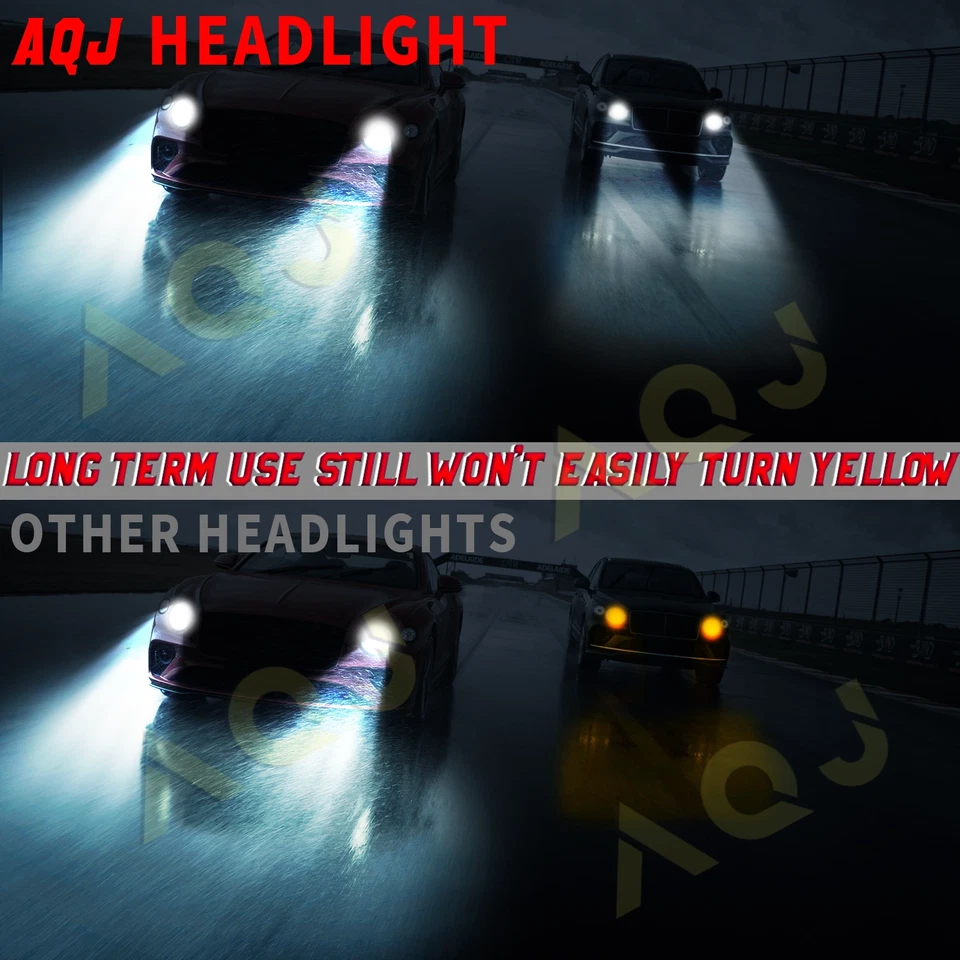 For Mercedes-Benz 300CD 1978-1985 Bright White 7" Round H4 Headlights Kit — 第 3/4 张图片