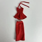 Vintage 1970’s Kenner Darci Doll Outfit Firecracker Red Skirt Top HTF