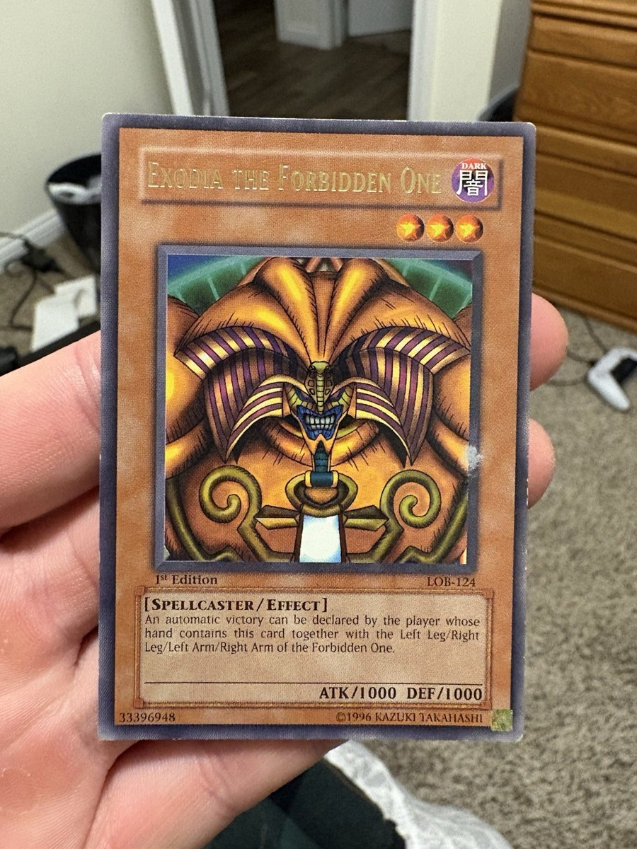 yugioh glossy cards Lob 1st Edition Exodia The Forbidden One Glossy Yugioh Card AMERICAN  ENGLISH