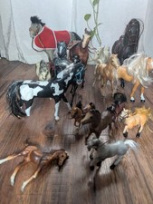 Toy Horse Lot Of 15 Various Sizes