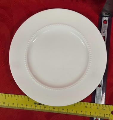 Crate & Barrel White Pearl Salad Plate Japan Nikko