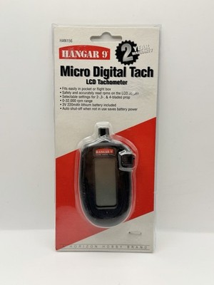 Hangar 9 Micro Digital Tachometer Tac 2, 3, & 4 Blade Airplane Propellers HAN156