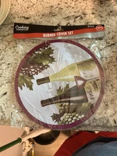 Cooking Concepts Metal Stove Burner Cover Set 2 Home Kitchen 8" & 10"