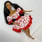 Vintage 2001 Barbie Fun Treats AA Doll Restyled I Love You Dress 1995 Card Toy