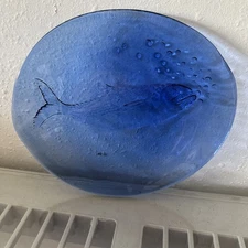 Cobalt Blue Fish Plate