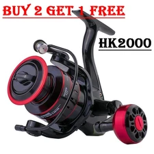 Metal Spinning Fishing Reel 5.2:1 Freshwater Saltwater Right Left Metal Spool US